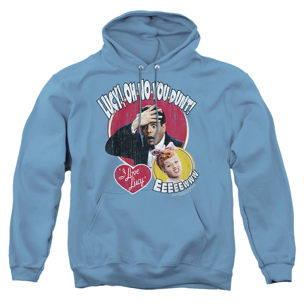 I Love Lucy Yelling In Spanish - Adult Pull-over Hoodie - Carolina Blue
