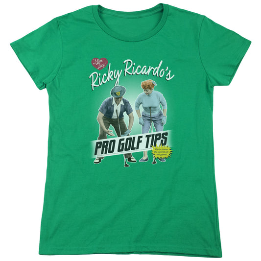 I LOVE LUCY PRO GOLF TIPS-S/S WOMENS T-Shirt