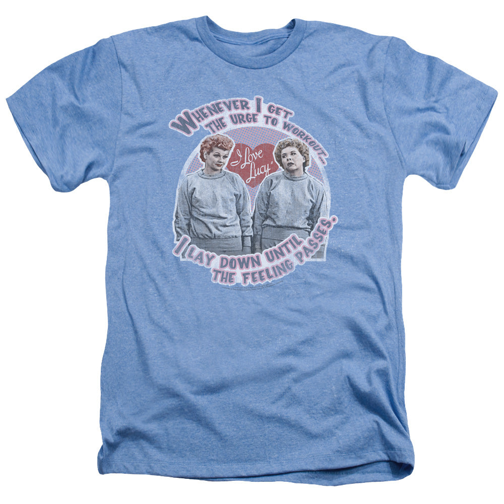 I Love Lucy - Lucys Workout - Adult Heather - Light Blue