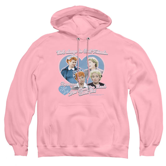 I Love Lucy - Always Best Friends - Adult Pull-over Hoodie - Pink