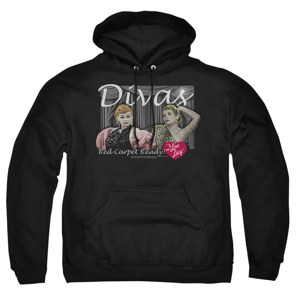 I Love Lucy - Divas - Adult Pull-over Hoodie - Black