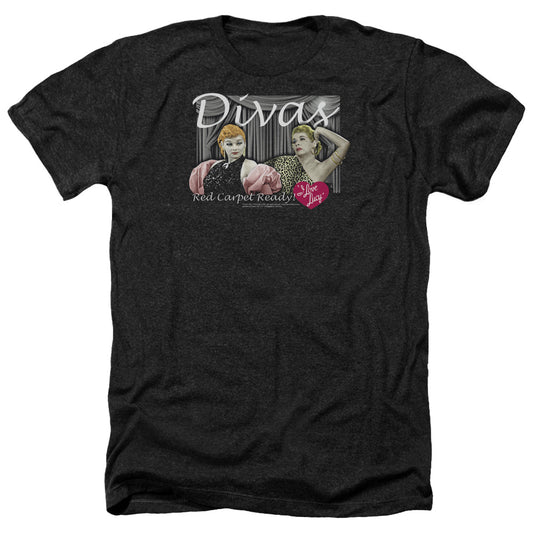 I Love Lucy - Divas - Adult Heather-black