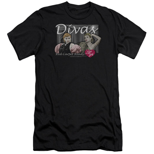 I Love Lucy - Divas-premuim Canvas Adult Slim Fit 30/1 - Black