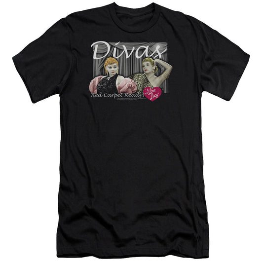 I LOVE LUCY DIVAS - S/S ADULT 30/1 - BLACK T-Shirt