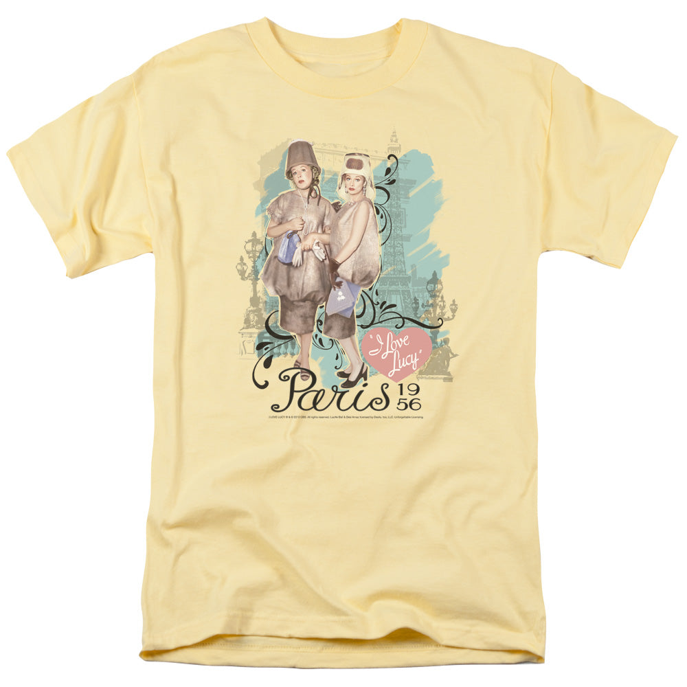 I Love Lucy - Paris Dress - Short Sleeve Adult 18/1 - Banana T-shirt