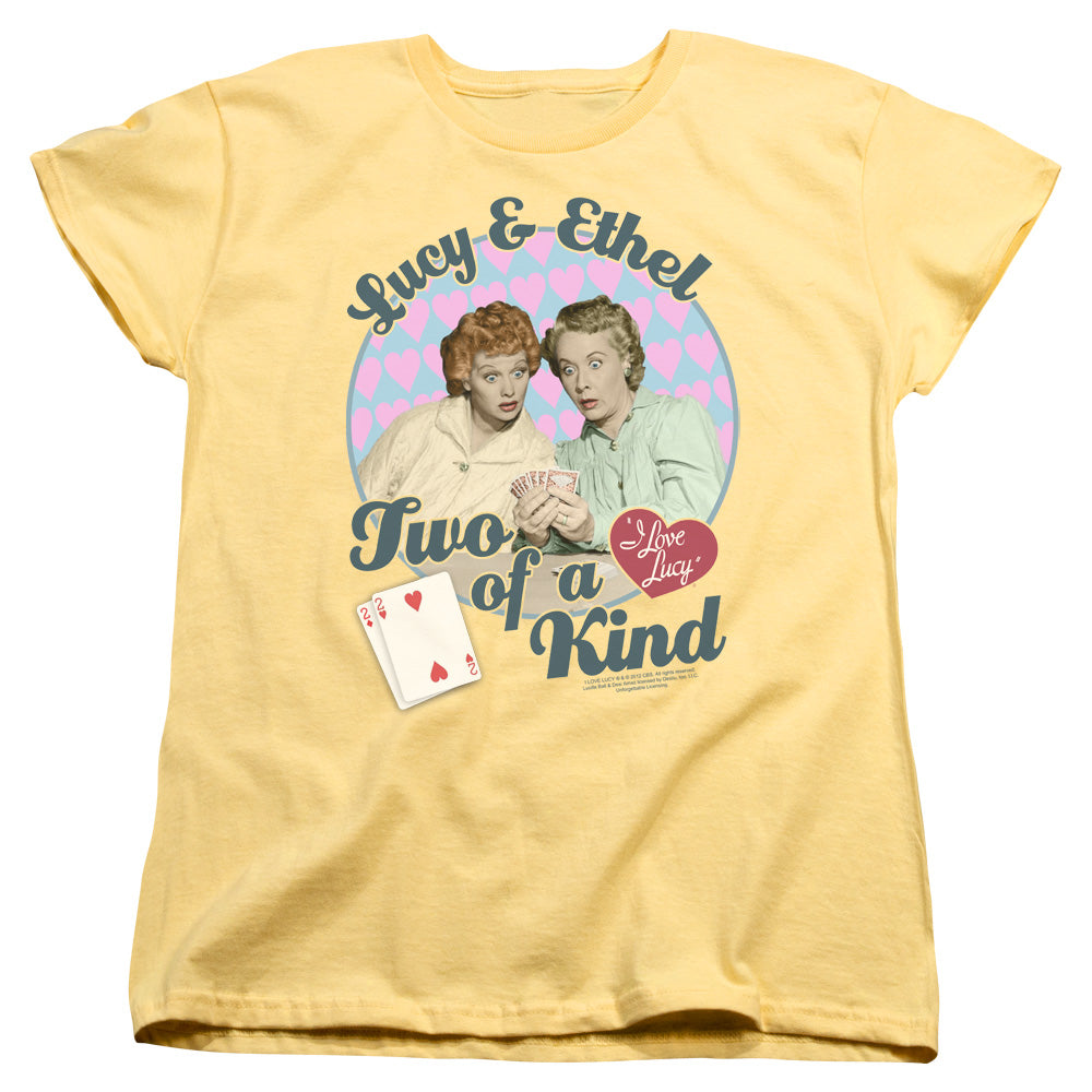I Love Lucy - Two Of A Kind - Short Sleeve Womens Tee - Banana T-shirt