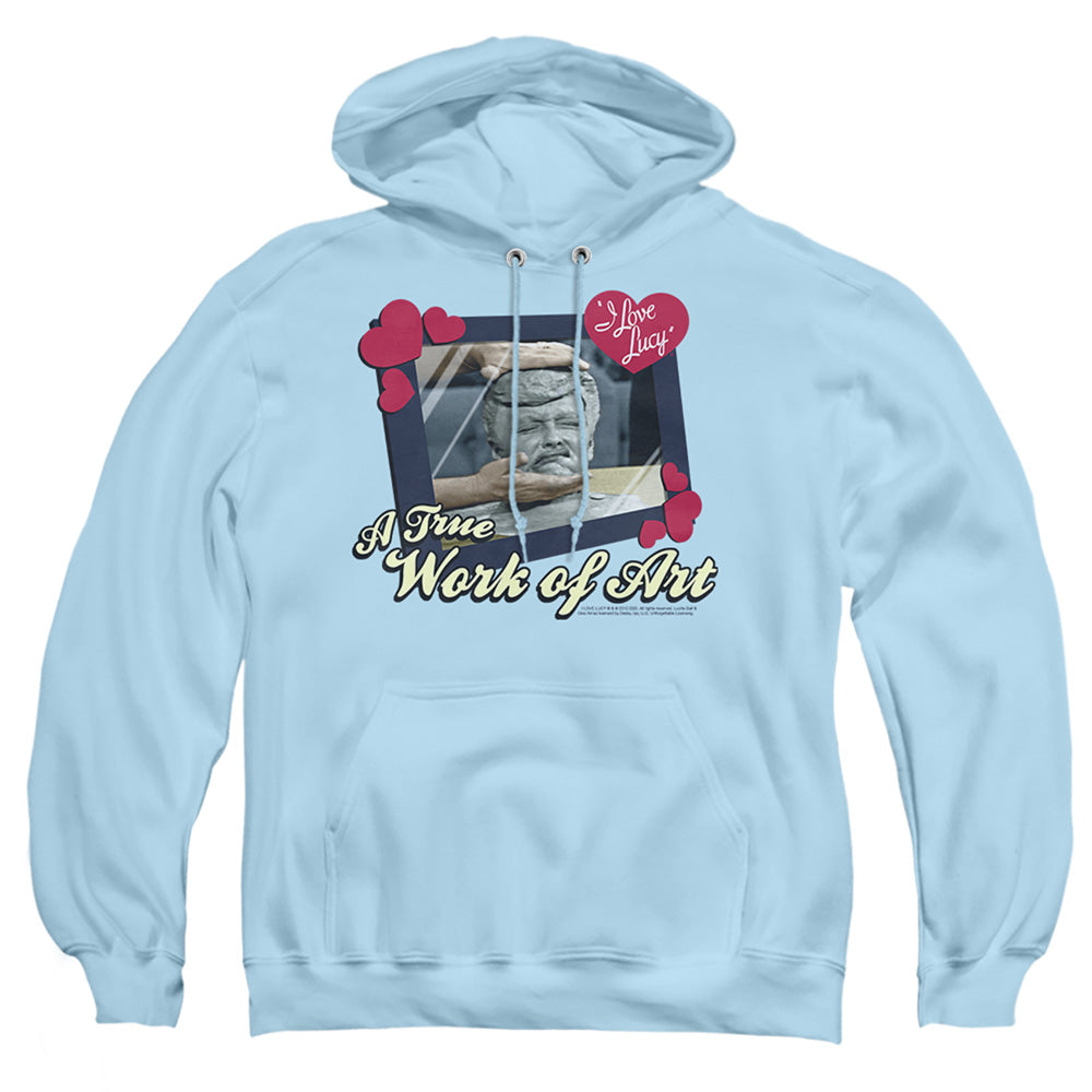 I Love Lucy - Work Of Art - Adult Pull-over Hoodie - Light Blue