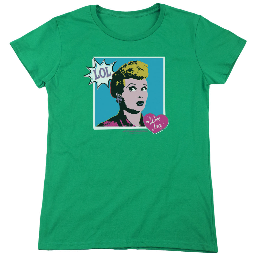 I LOVE LUCY I LOVE WORHOL LOL-S/S WOMENS T-Shirt