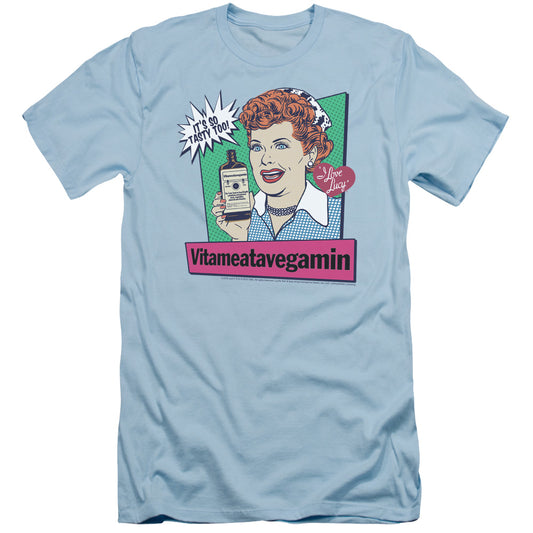 I Love Lucy - Vita Comic - Short Sleeve Adult 30/1 - Light Blue T-shirt