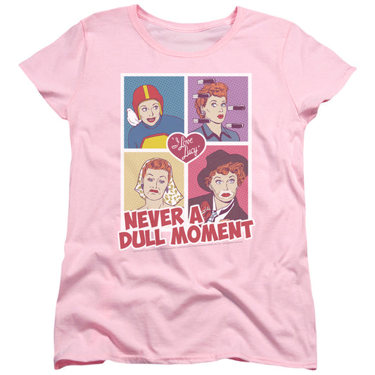 I Love Lucy - Panels - Short Sleeve Womens Tee - Pink T-shirt