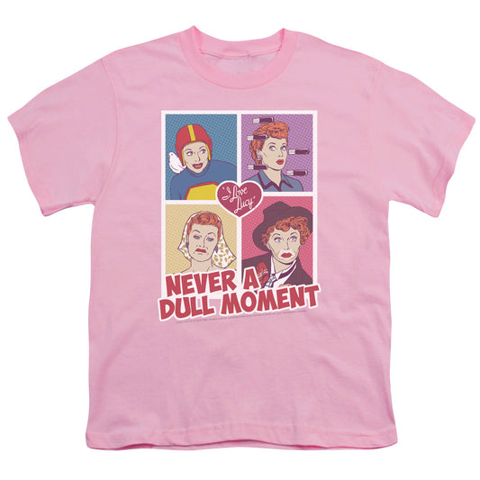 I Love Lucy - Panels - Short Sleeve Youth 18/1 - Pink T-shirt