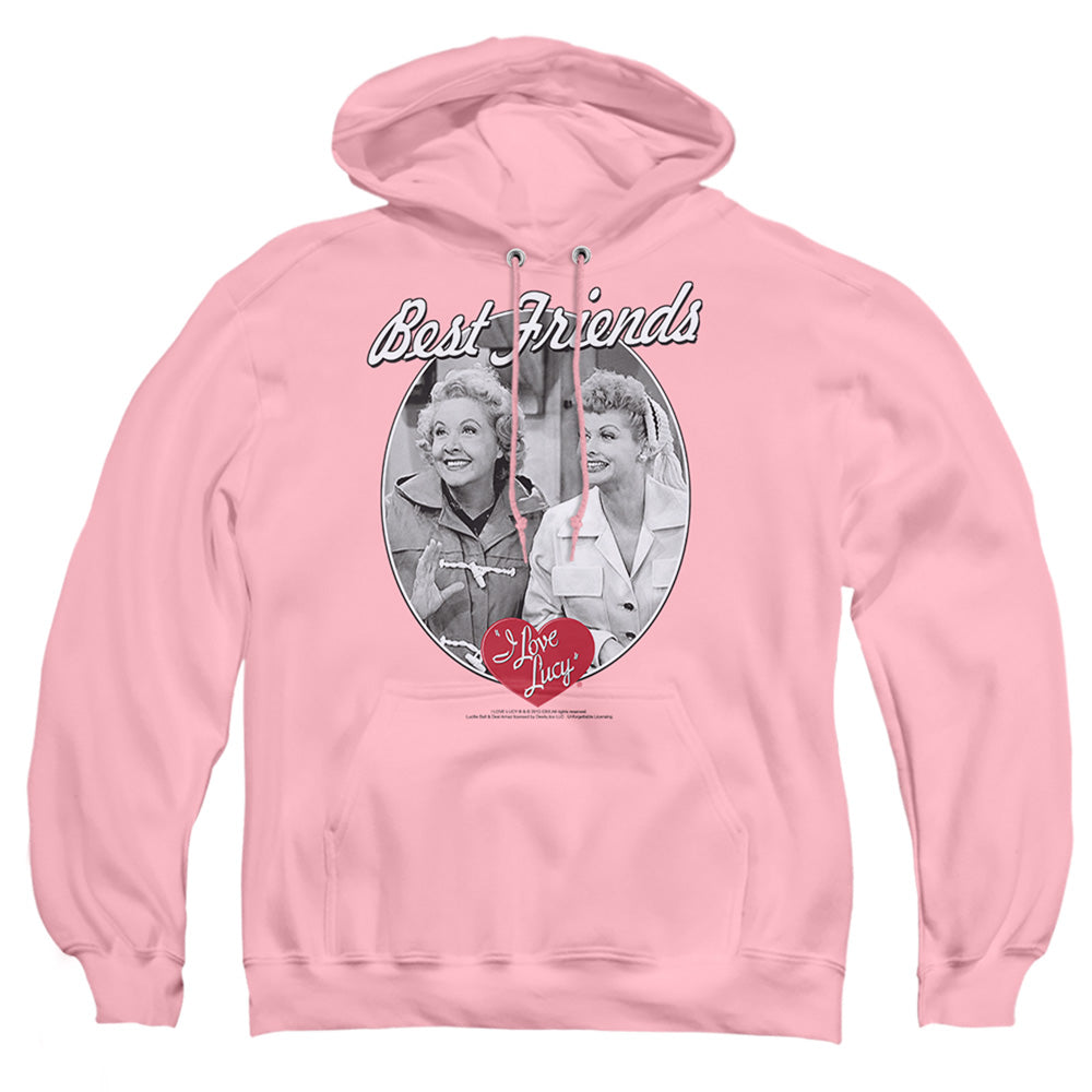 I Love Lucy Best Friends - Adult Pull-over Hoodie - Pink