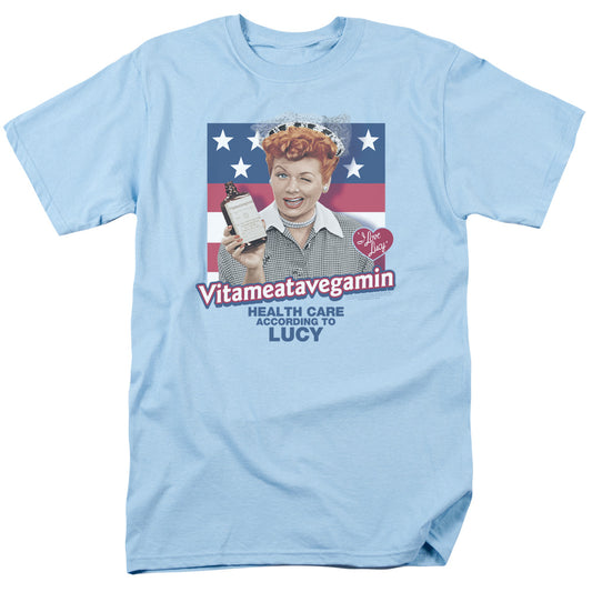 I Love Lucy - Health Care - Short Sleeve Adult 18/1 - Light Blue T-shirt