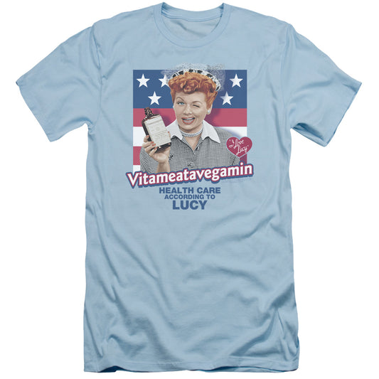 I Love Lucy - Health Care - Short Sleeve Adult 30/1 - Light Blue T-shirt