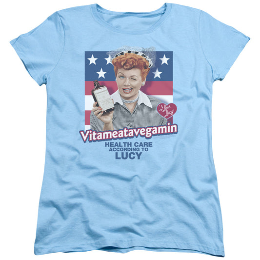 I Love Lucy - Health Care - Short Sleeve Womens Tee - Light Blue T-shirt