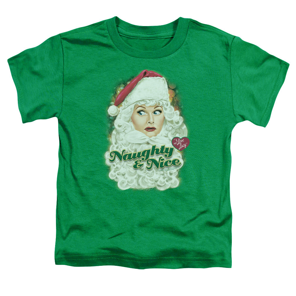 I Love Lucy - Santa - Short Sleeve Toddler Tee - Kelly Green T-shirt