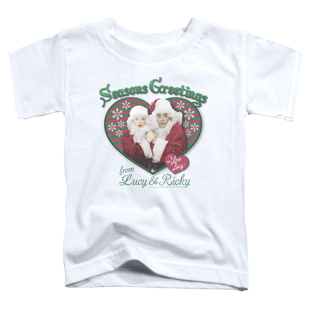 I Love Lucy - Seasons Greetings - Short Sleeve Toddler Tee - White T-shirt