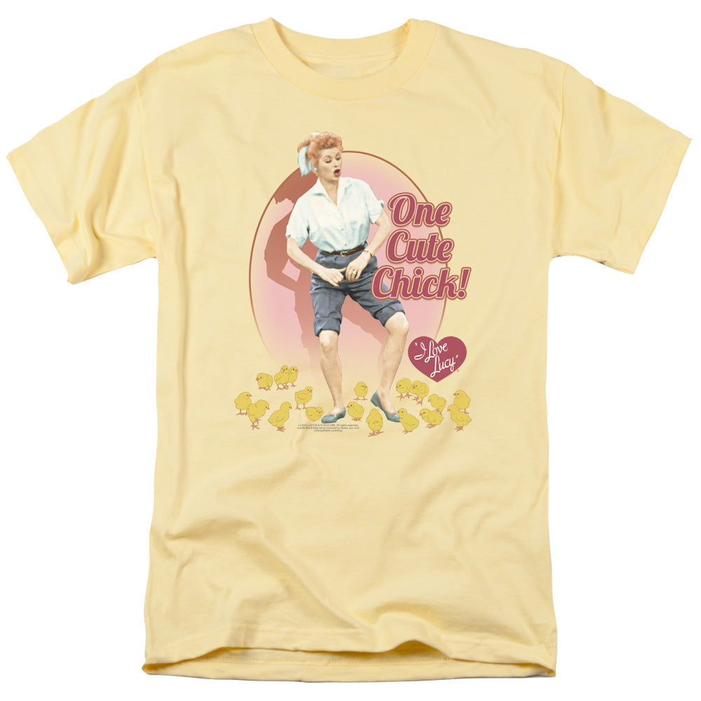 I Love Lucy - Cute Chick - Short Sleeve Adult 18/1 - Banana T-shirt
