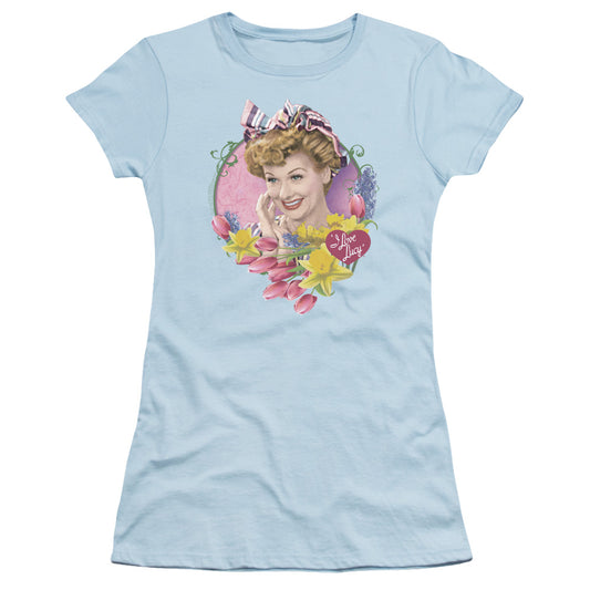 I LOVE LUCY SPRINGTIME - S/S JUNIOR SHEER - LIGHT BLUE T-Shirt