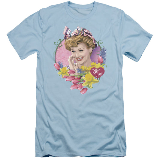 I Love Lucy - Springtime - Short Sleeve Adult 30/1 - Light Blue T-shirt