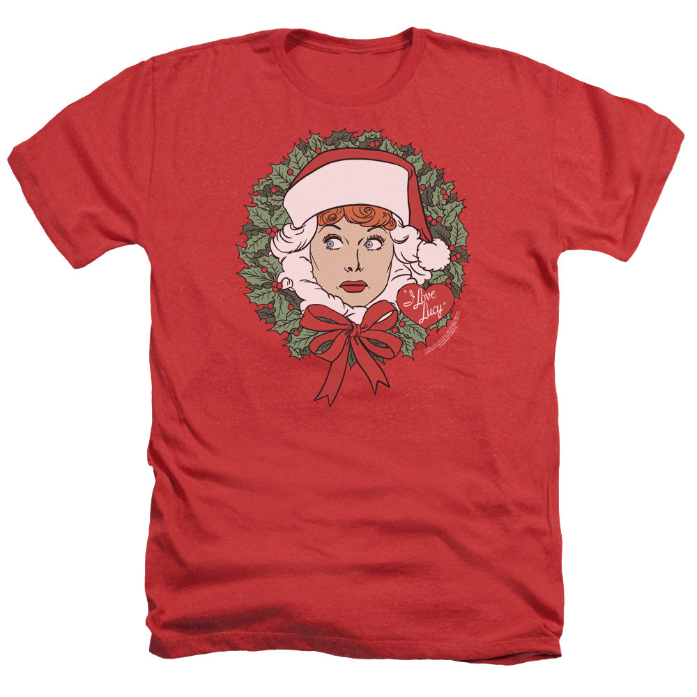 I Love Lucy - Wreath - Adult Heather - Red