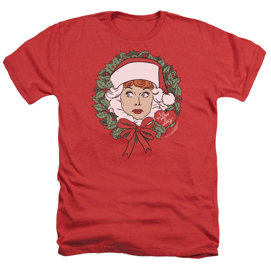 I Love Lucy - Wreath - Adult Heather - Red