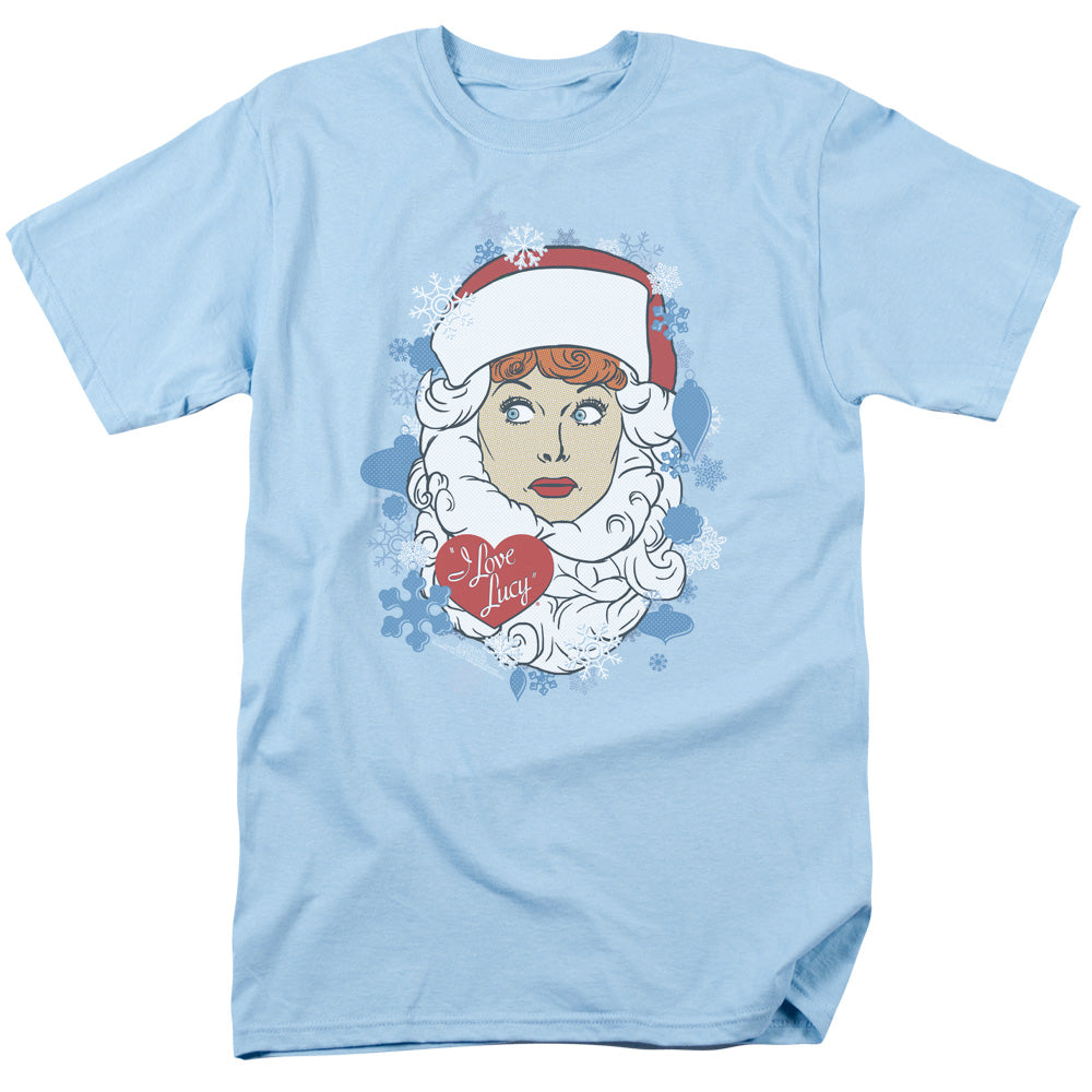I Love Lucy - Beard Flakes - Short Sleeve Adult 18/1 - Light Blue T-shirt