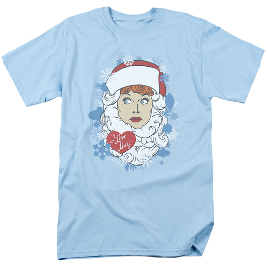 I Love Lucy - Beard Flakes - Short Sleeve Adult 18/1 - Light Blue T-shirt