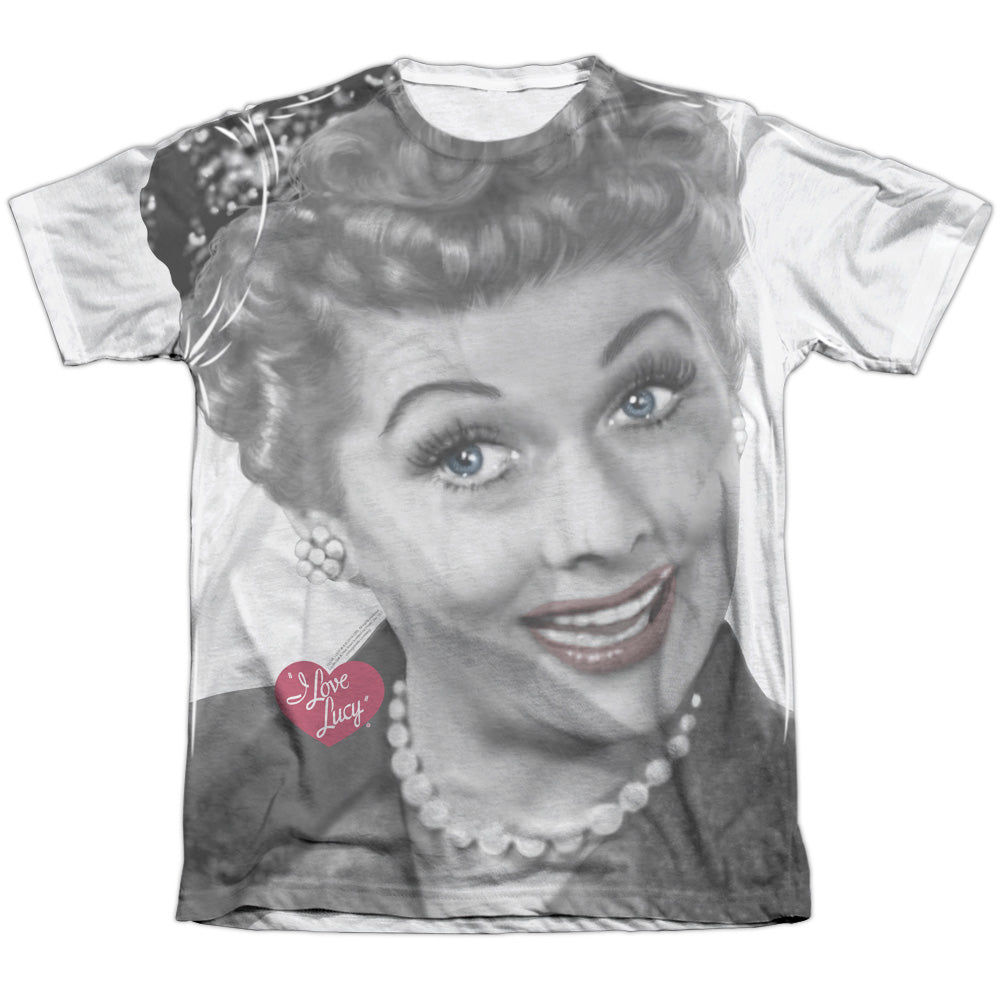I Love Lucy - Timeless - Adult Poly/cotton Short Sleeve Tee - White T-shirt