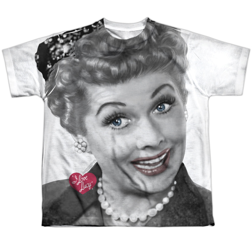 I Love Lucy - Timeless - Short Sleeve Youth Poly Crew - White T-shirt