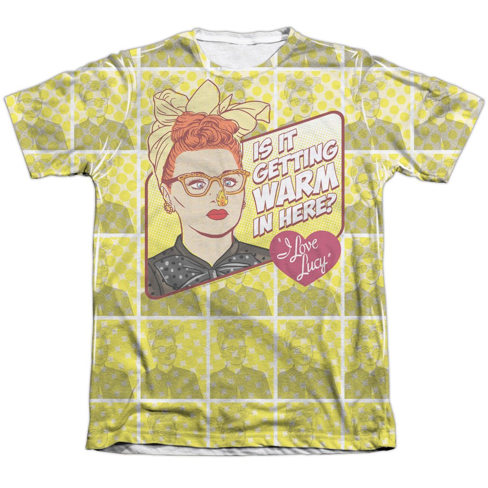 I Love Lucy - Warm All Over - Adult Poly/cotton Short Sleeve Tee - White T-shirt