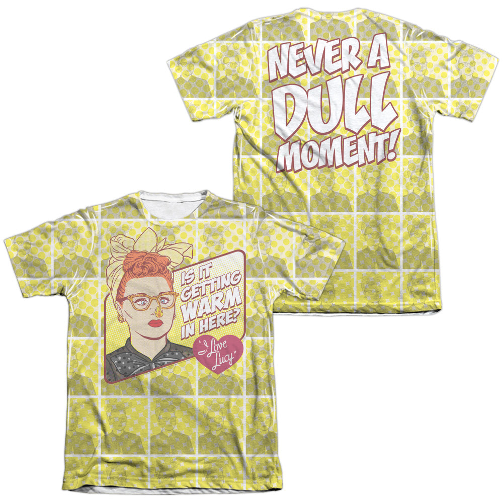 I Love Lucy - Warm All Over (Front/back Print) - Adult Poly/cotton Short Sleeve Tee - White T-shirt