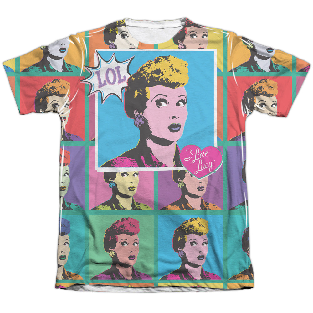 I Love Lucy - Lol - Adult Poly/cotton Short Sleeve Tee - White T-shirt