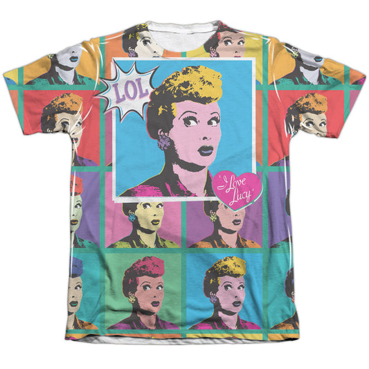 I Love Lucy - Lol - Adult Poly/cotton Short Sleeve Tee - White T-shirt