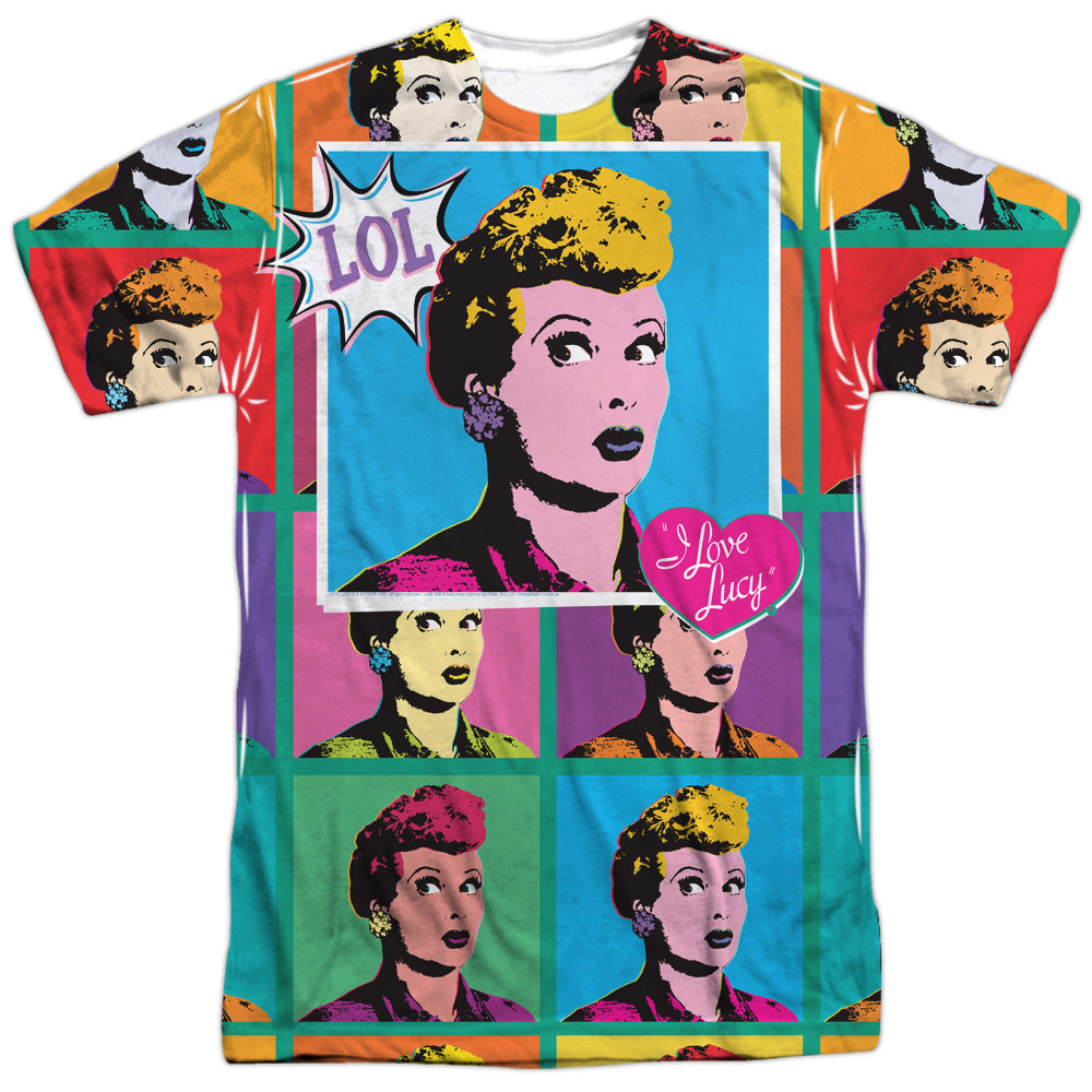 I Love Lucy - Lol - Short Sleeve Adult Poly Crew - White T-shirt