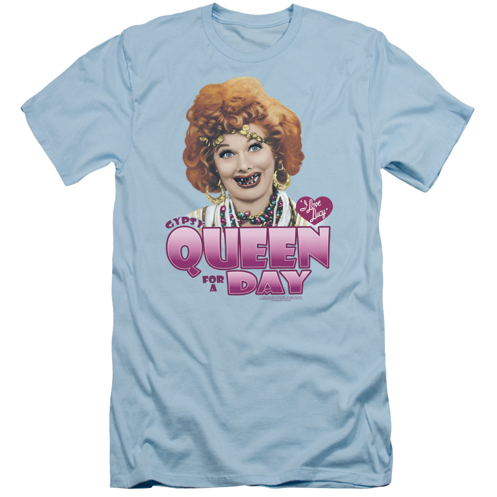 I Love Lucy - Gypsy Queen - Short Sleeve Adult 30/1 - Light Blue T-shirt