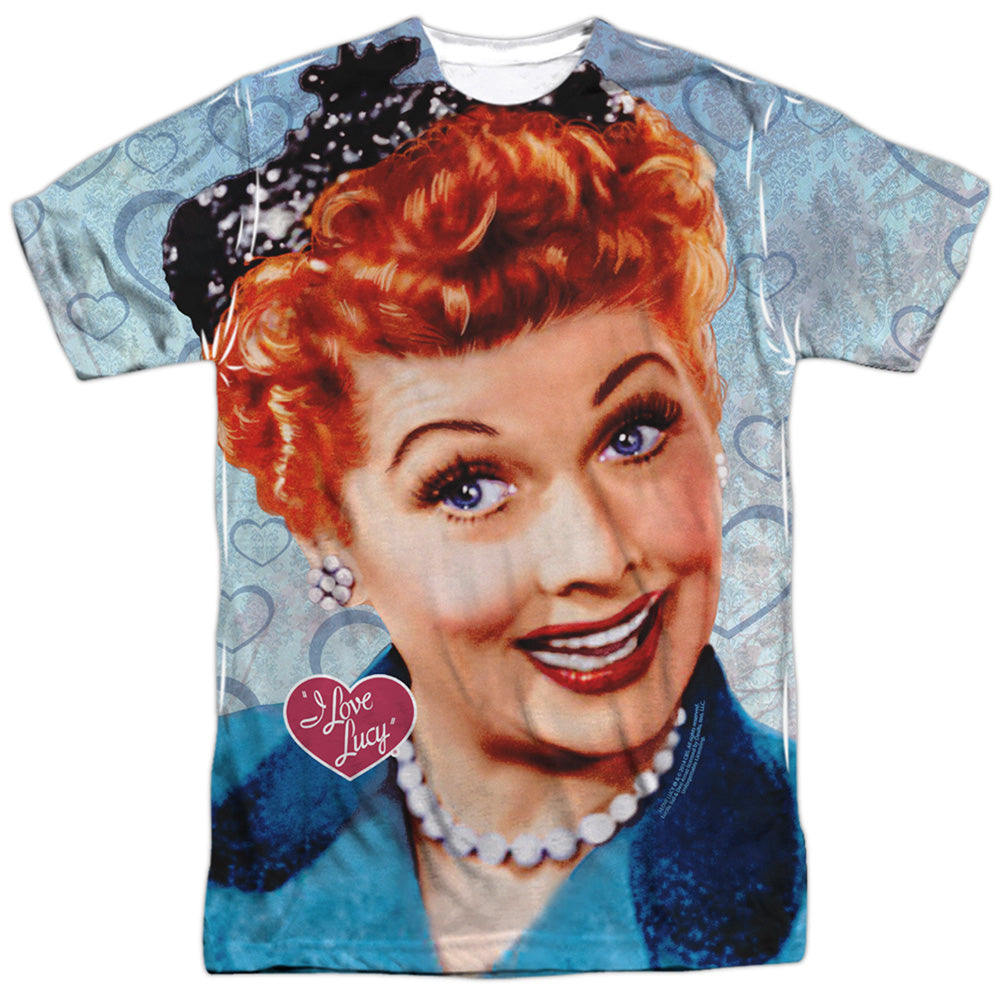 I Love Lucy - Smile - Short Sleeve Adult Poly Crew - White T-shirt