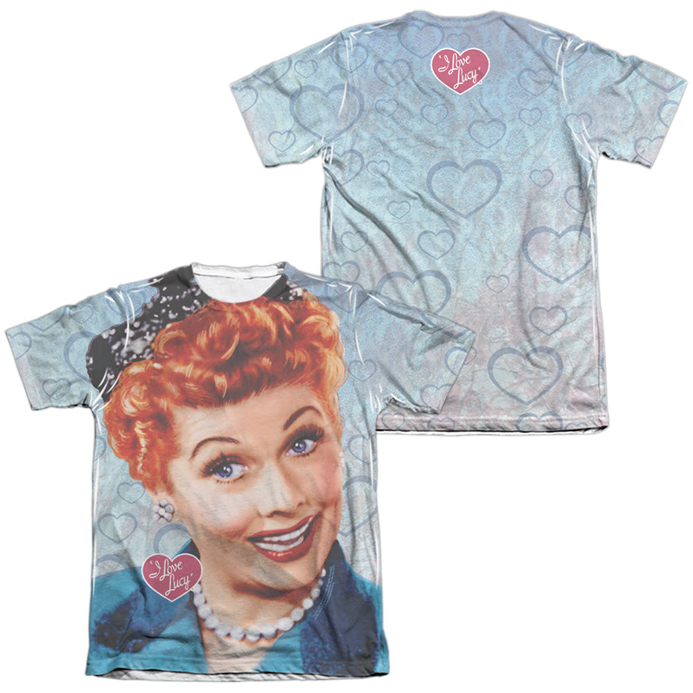 I Love Lucy - Smile (Front/back Print) - Adult Poly/cotton Short Sleeve Tee - White T-shirt
