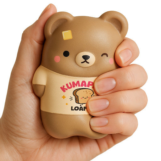 Kumapan Mystery Loafie Bears Slow Rise Squishy Toy (one random)