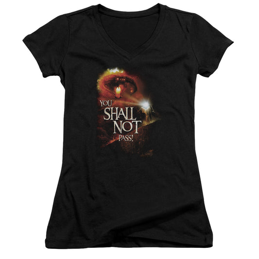Lor You Shall Not Pass - Junior V-neck - Black