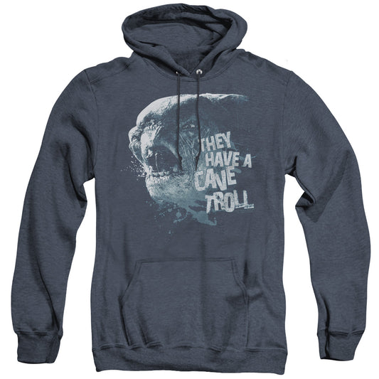 Lor - Cave Troll - Adult Heather Hoodie - Navy