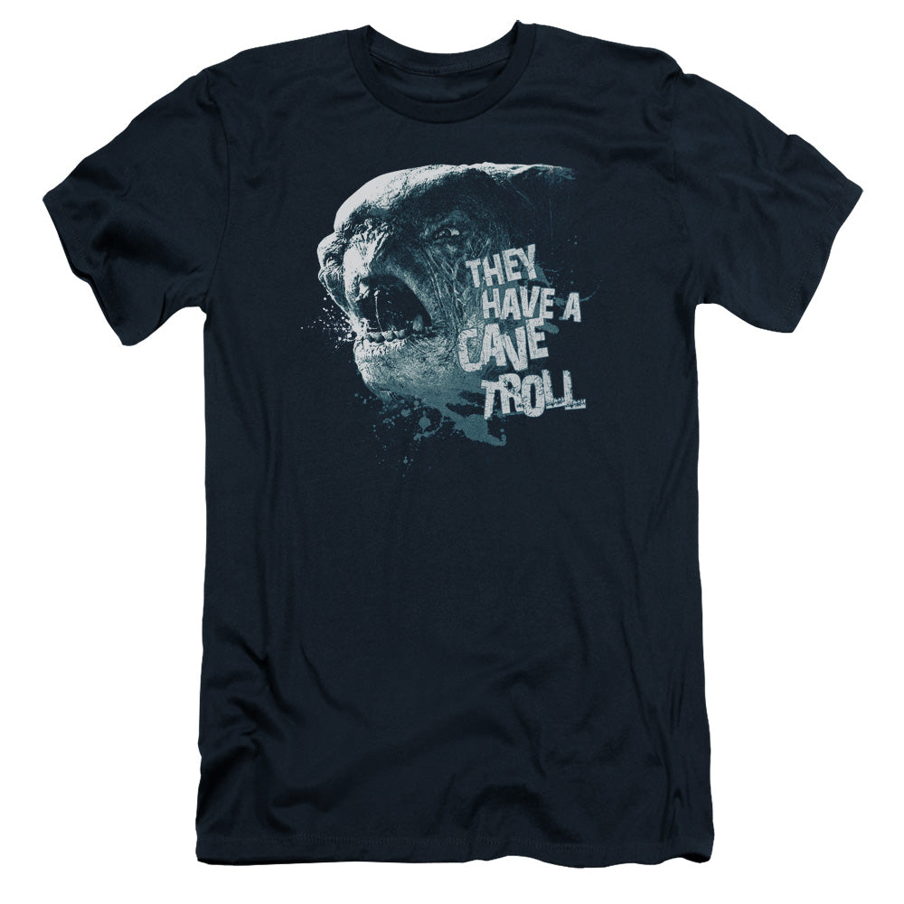 Lor - Cave Troll - Short Sleeve Adult 30/1 - Navy T-shirt