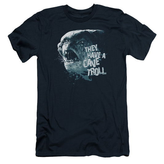 Lor - Cave Troll - Short Sleeve Adult 30/1 - Navy T-shirt
