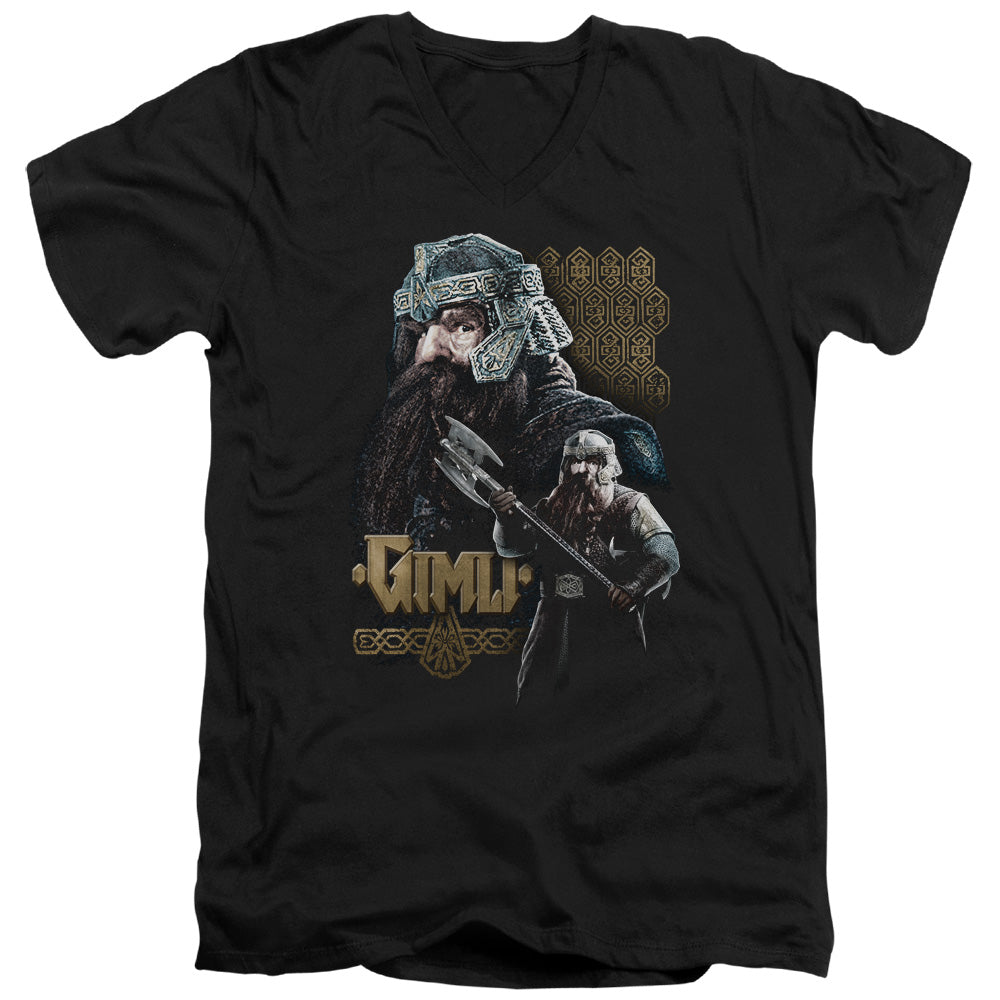 LOR GIMLI - S/S ADULT V-NECK - BLACK T-Shirt