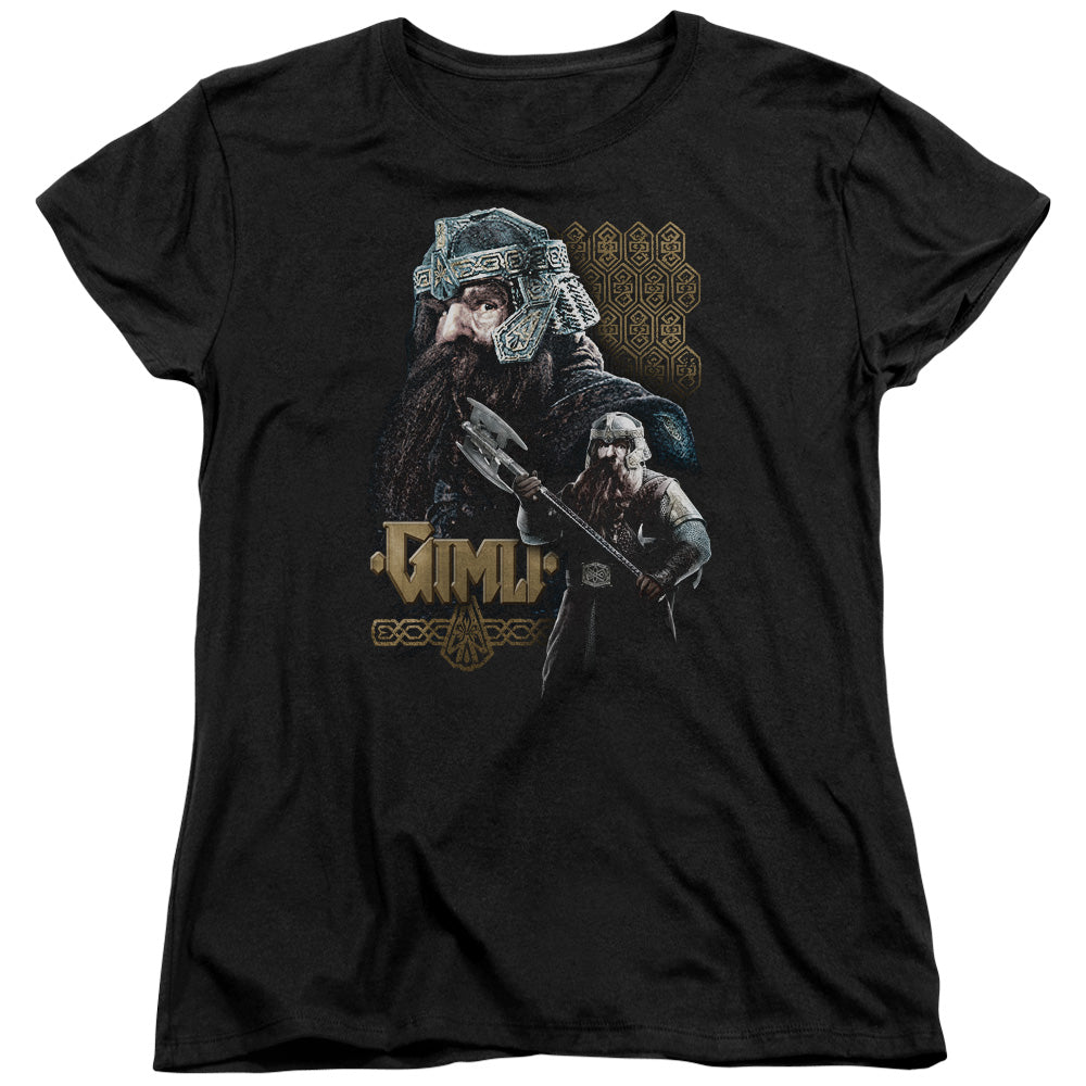 Lor - Gimli - Short Sleeve Womens Tee - Black T-shirt