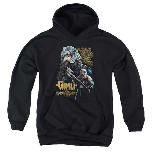 Lor - Gimli - Youth Pull-over Hoodie - Black