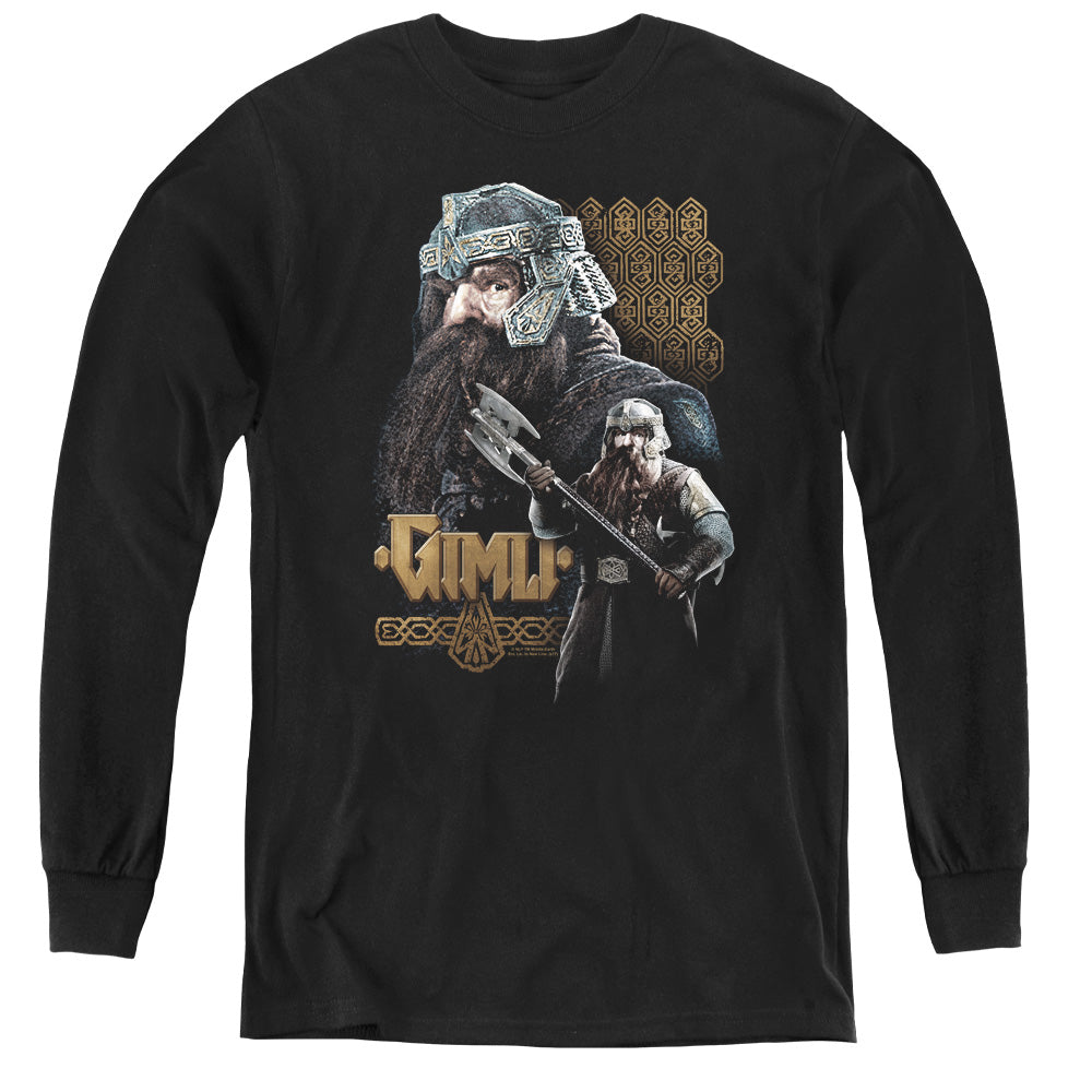Lor - Gimli - Youth Long Sleeve Tee - Black