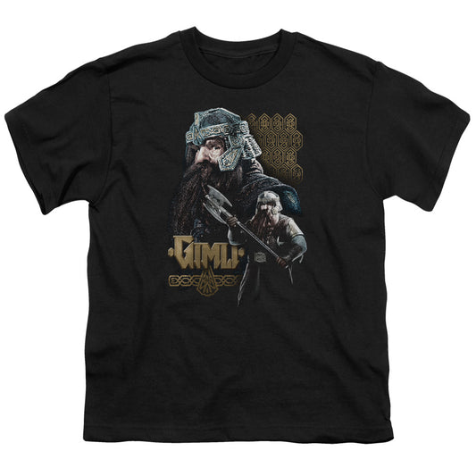 Lor - Gimli - Short Sleeve Youth 18/1 - Black T-shirt