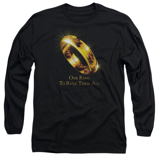 Lor - One Ring - Long Sleeve Adult 18/1 - Black T-shirt
