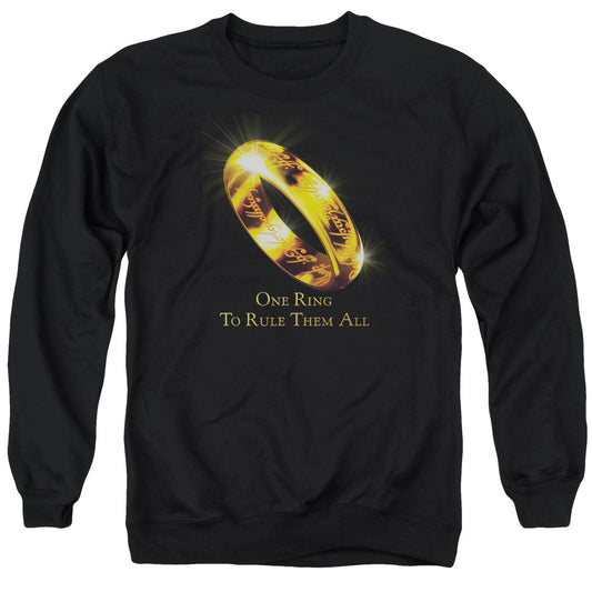 Lor - One Ring - Adult Crewneck Sweatshirt - Black